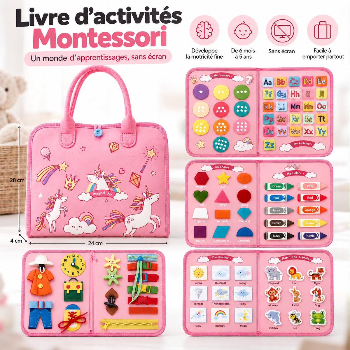Livre d'activités Montessori